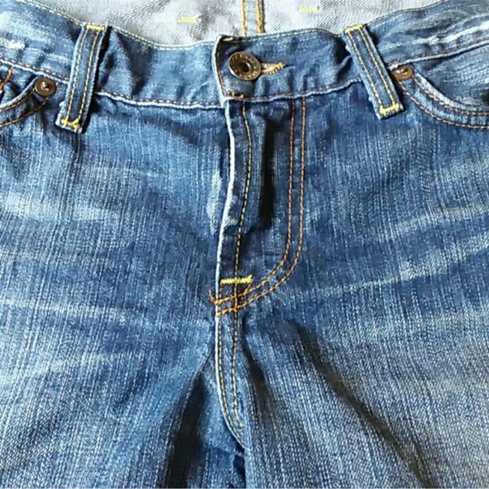 Lucky Brand Blue Jean Shorts with Flag Detail - Picture 6 of 9
